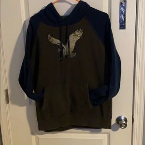 American Eagle Blue and grey Sweatshirt
